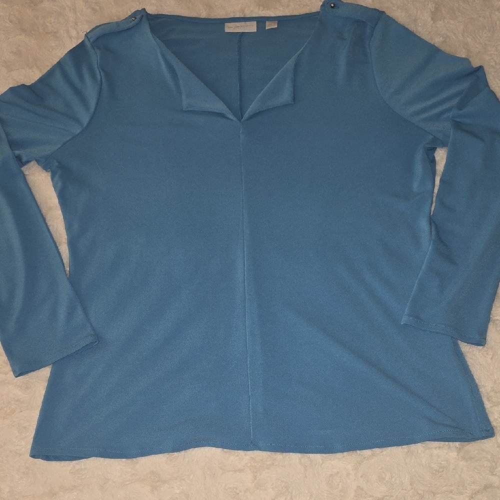 New York & Company Blue Blouse